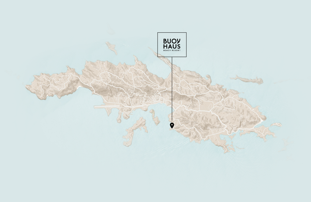 a map of a land with a location pin