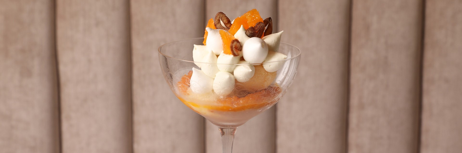 a dessert in a glass