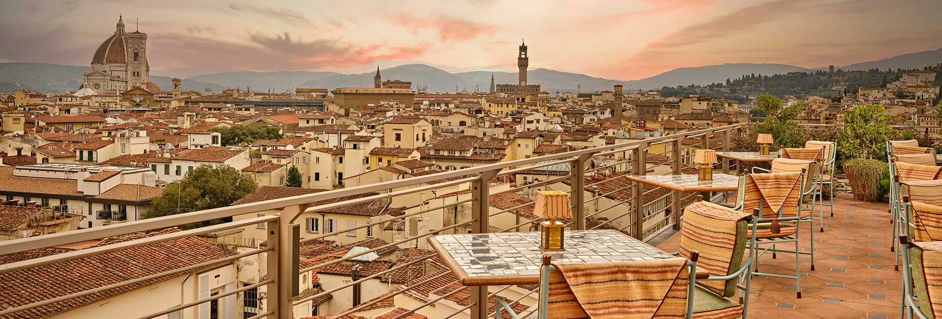 a rooftop view of a city