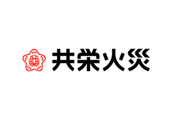 a black and red logo