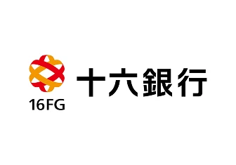 a logo with a red and yellow circle and black text