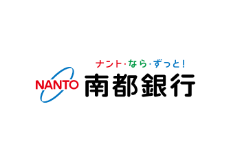 a logo with text on it