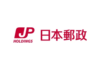 a red and white logo