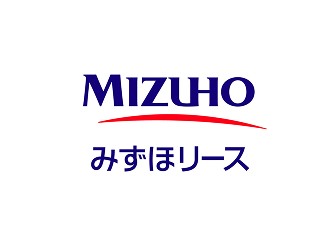 a logo with blue text