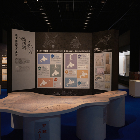 a display of a map