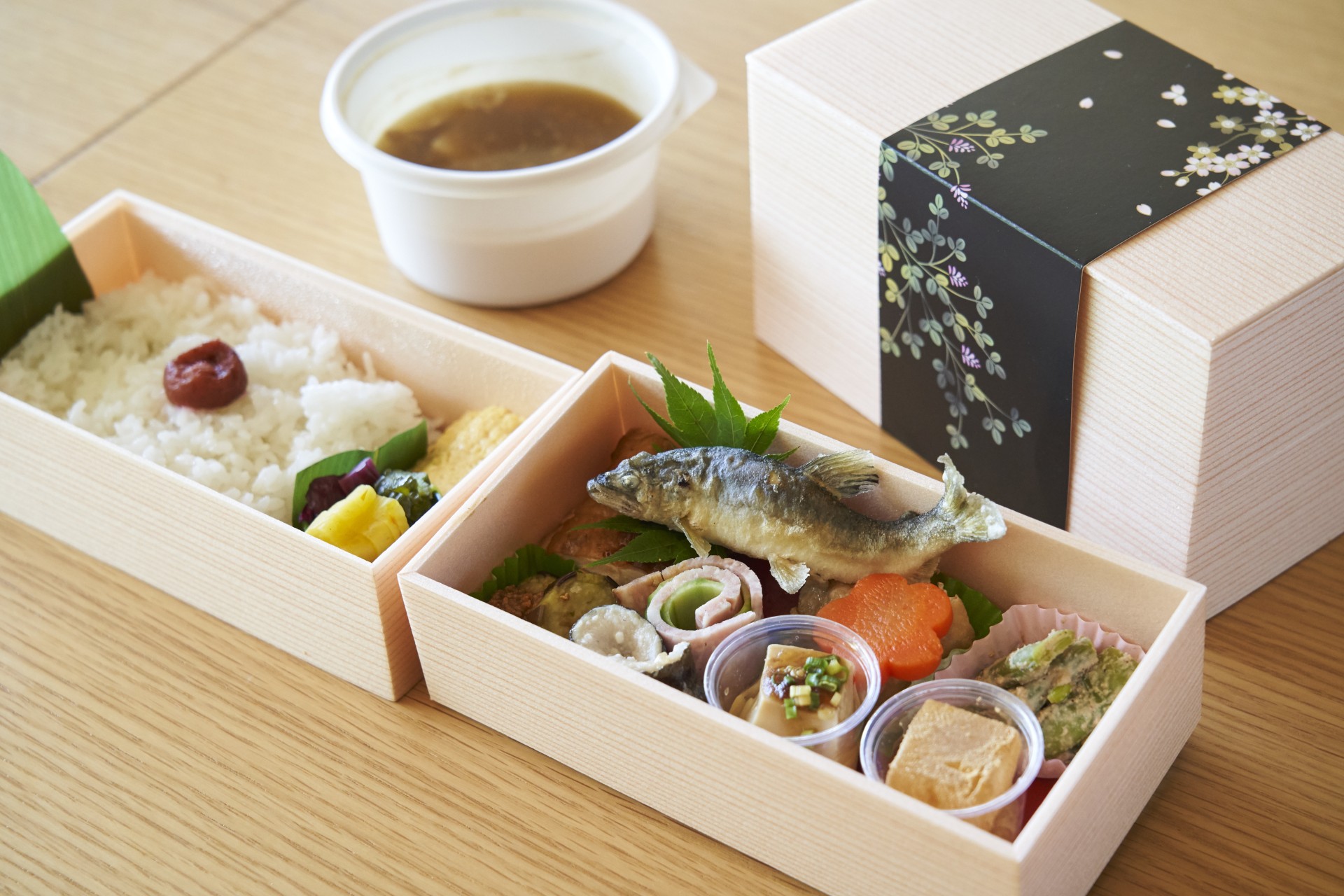 a box of food on a table