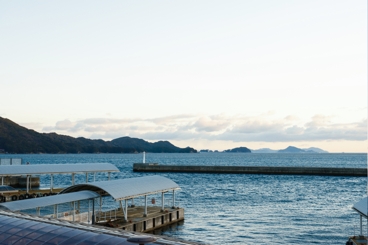 a dock with a pier and a pier in the water