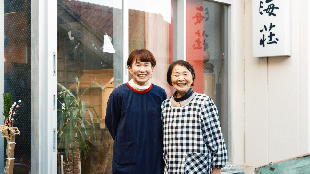 two women standing next to each other