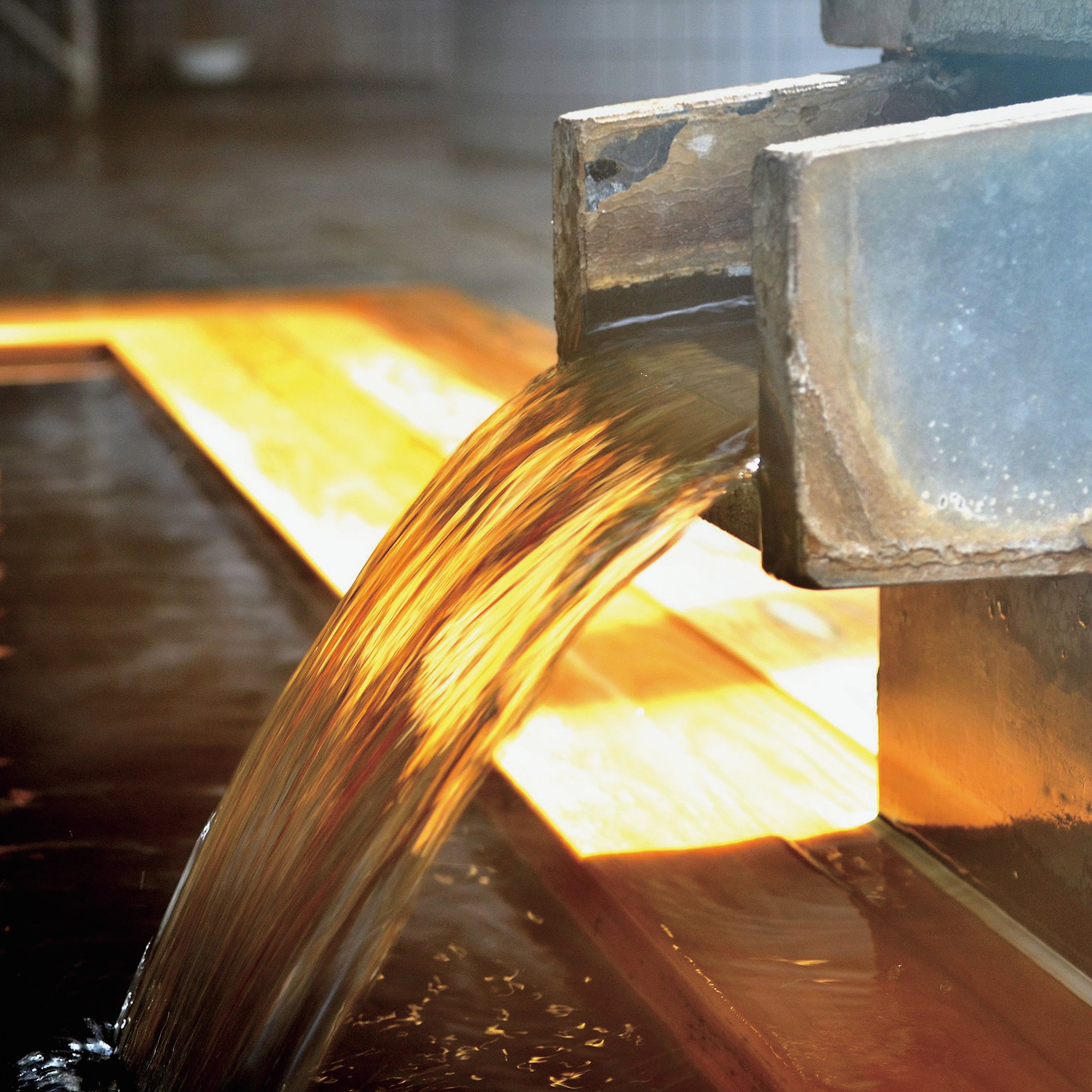 a water pouring out of a machine