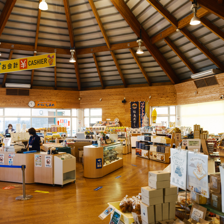 a store with many shelves and boxes