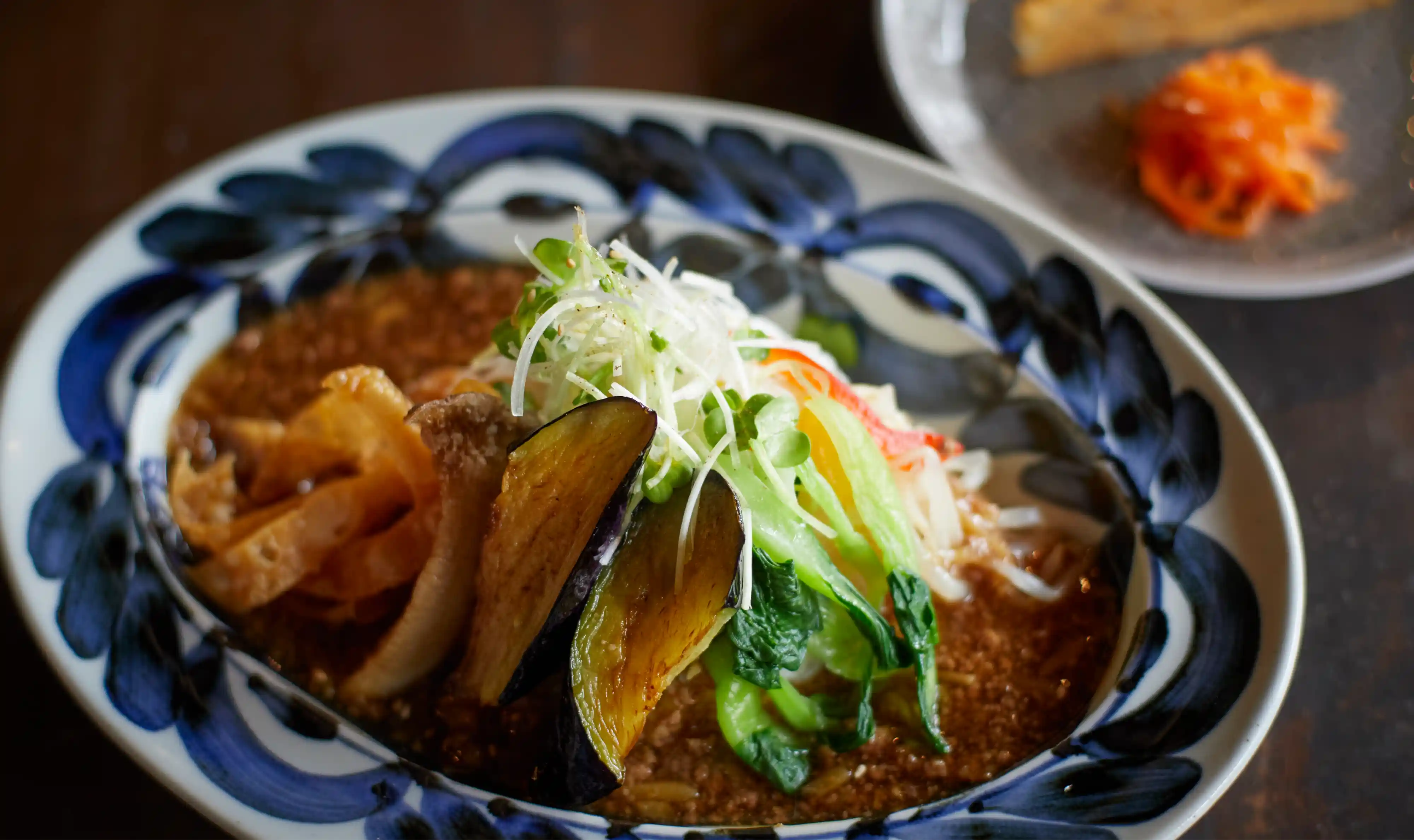 a plate of food on a table