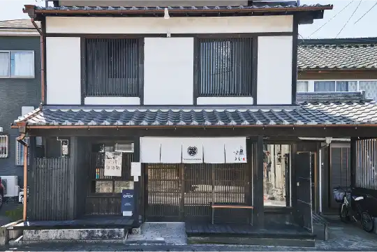 a building with a door open