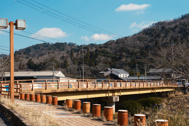 a bridge over a river