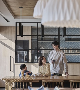 a group of people sitting at a table