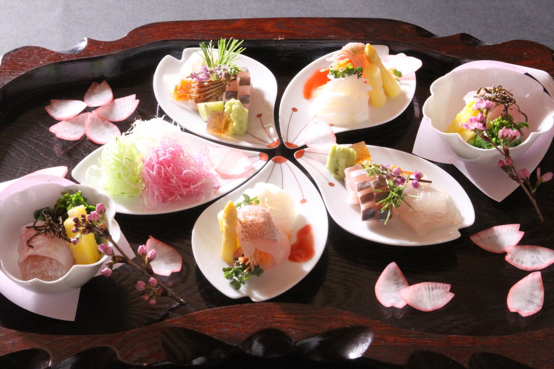 a tray of food on a table