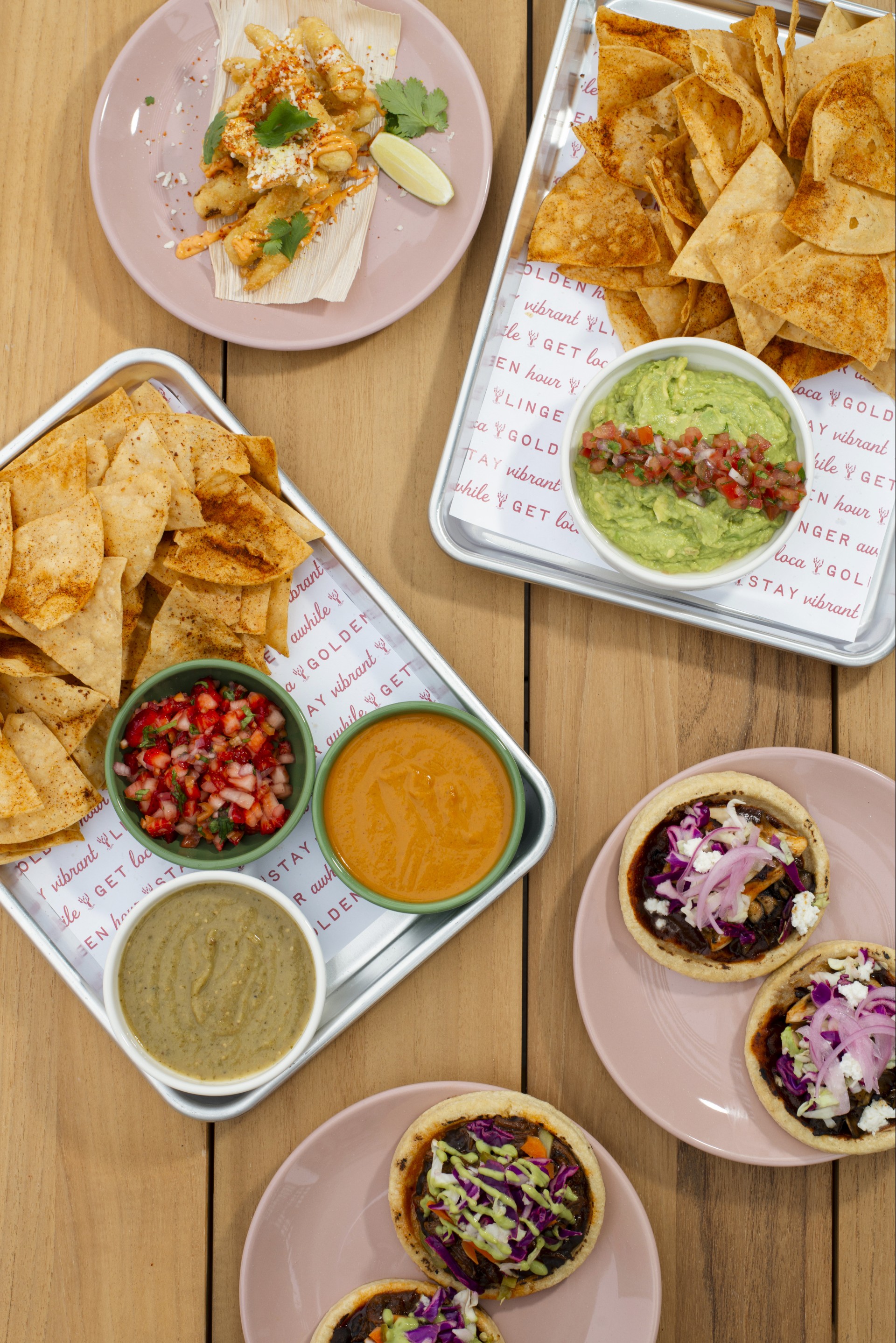 a tray of food on a table