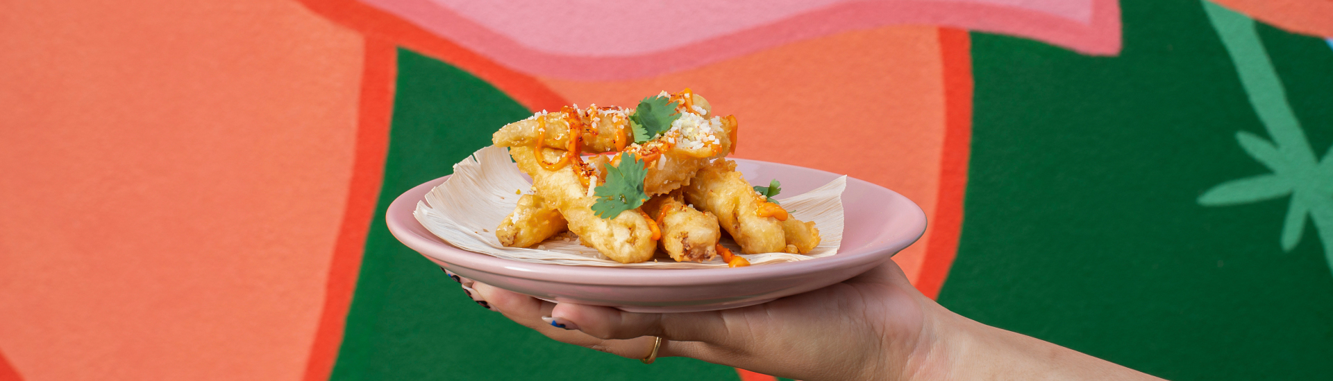 a plate of fried food
