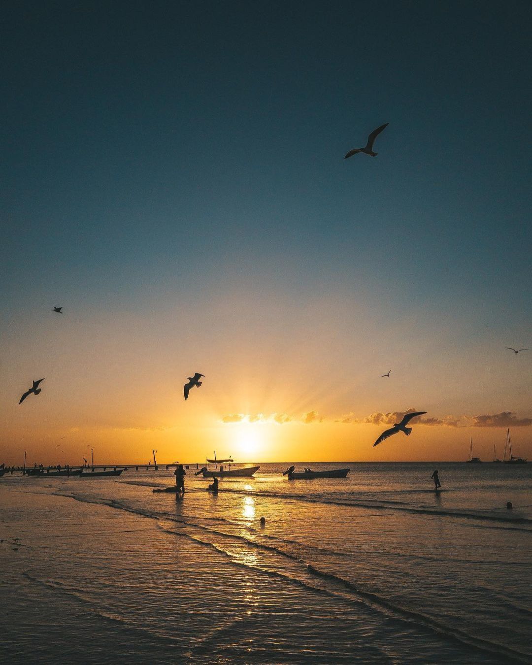 Magical sunsets over Holbox from Mystique