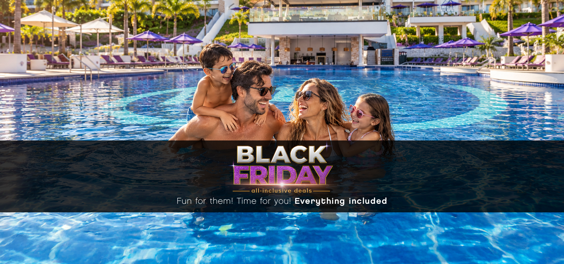 a group of people in a pool