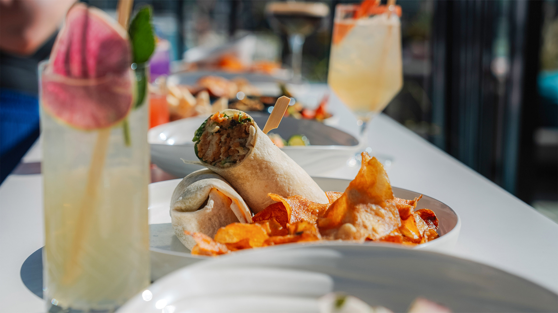 a plate of food on a table main