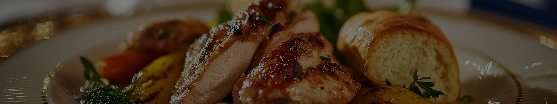 close up of food on a plate