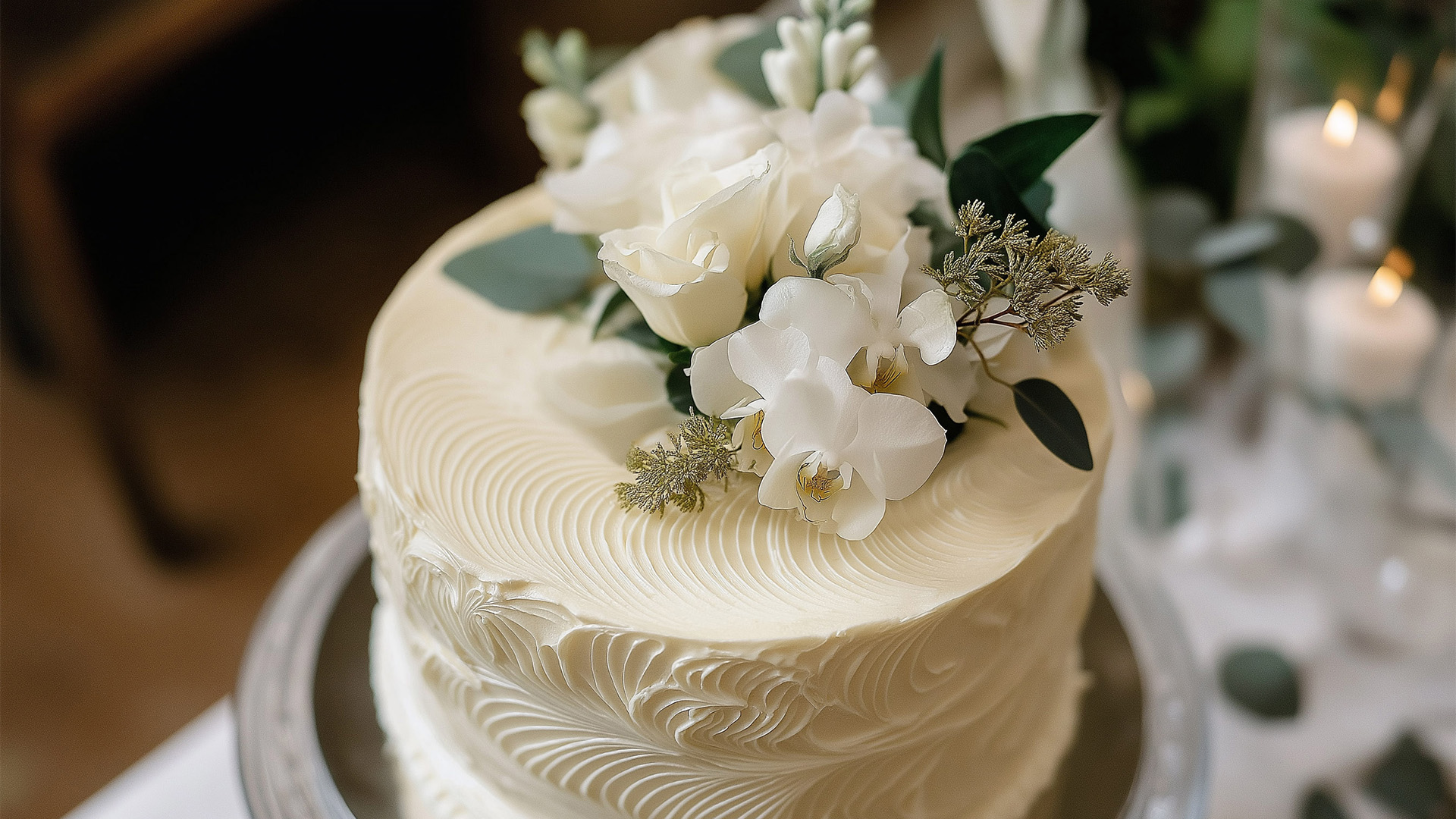 a cake with flowers on top main
