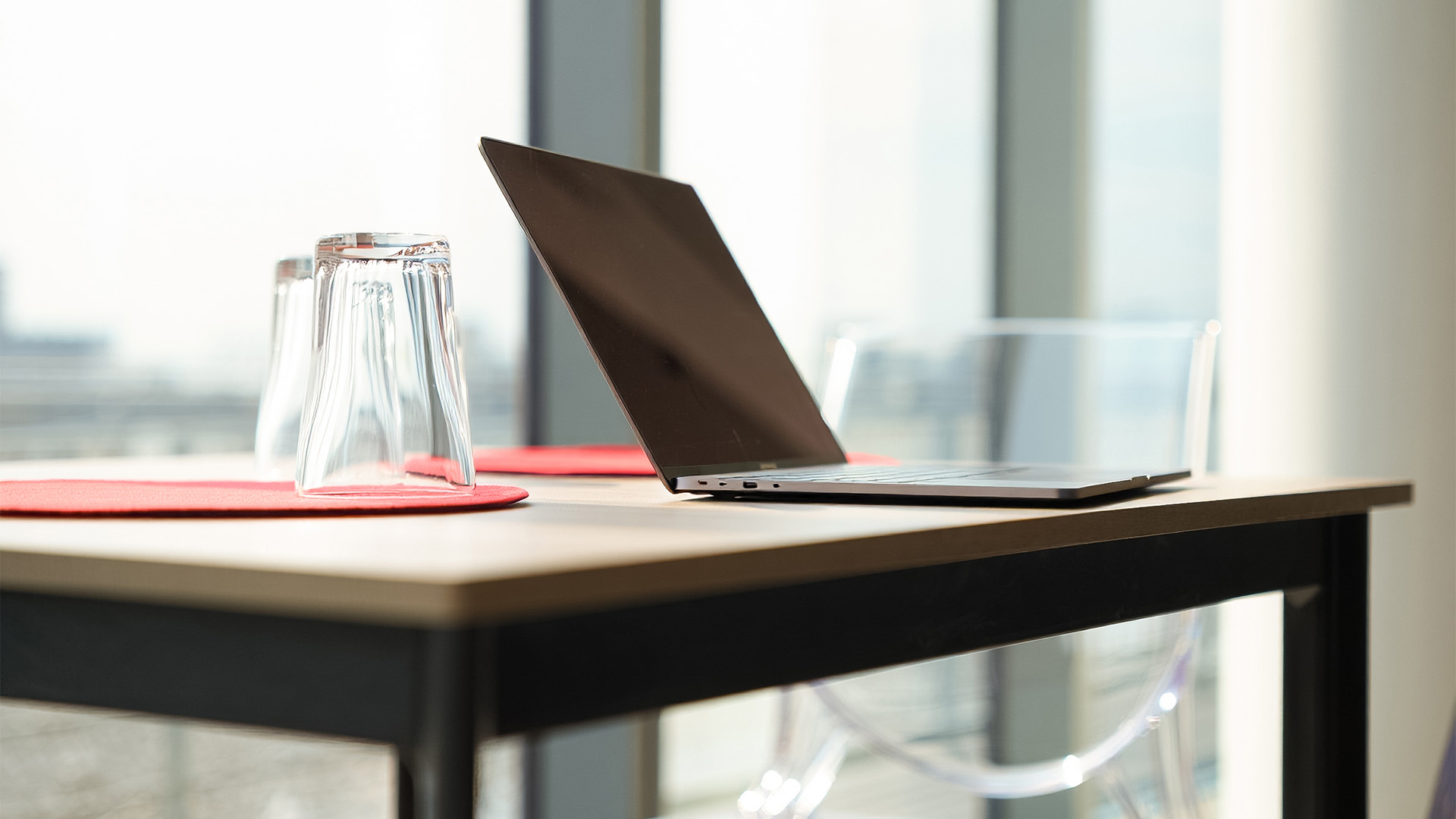 a laptop on a table main
