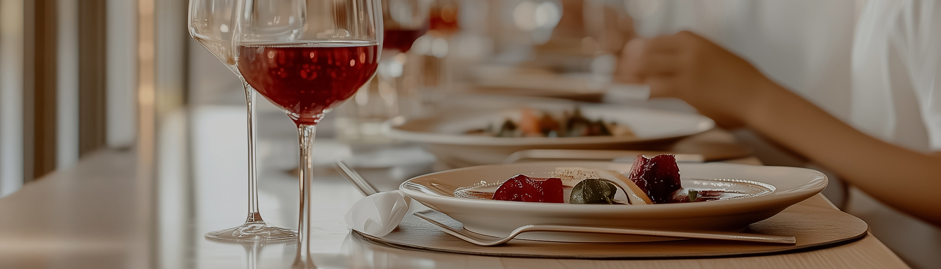 a plate of food on a table