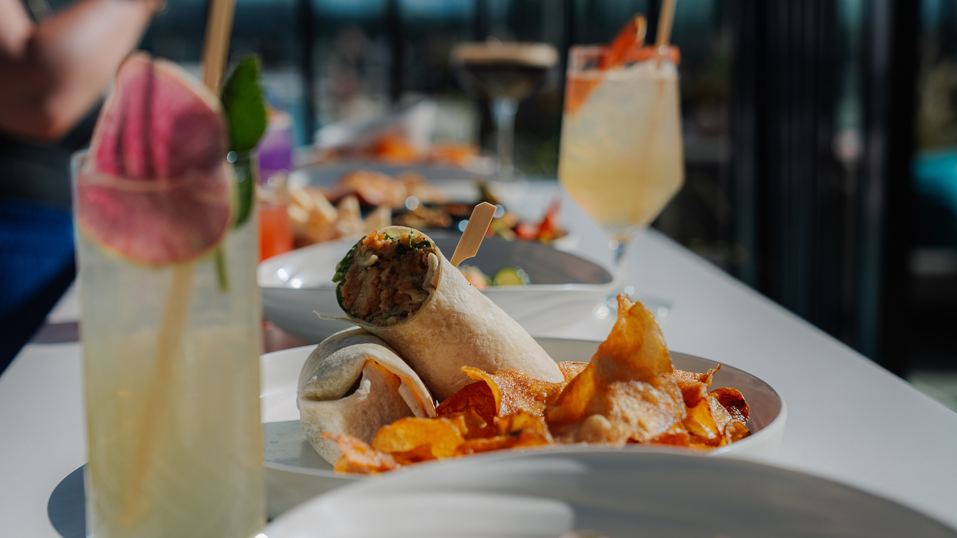 a plate of food on a table main