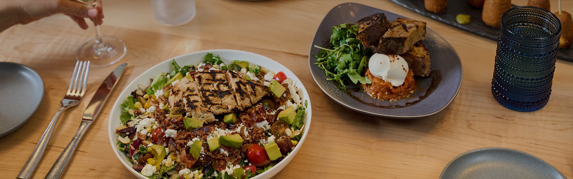 a bowl of food on a table