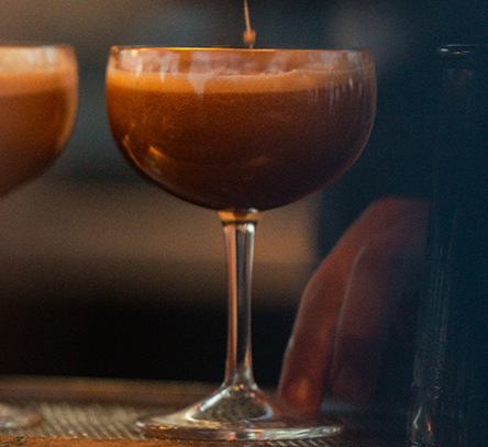 a close up of a drink