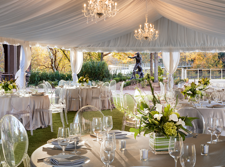 a table set for a party