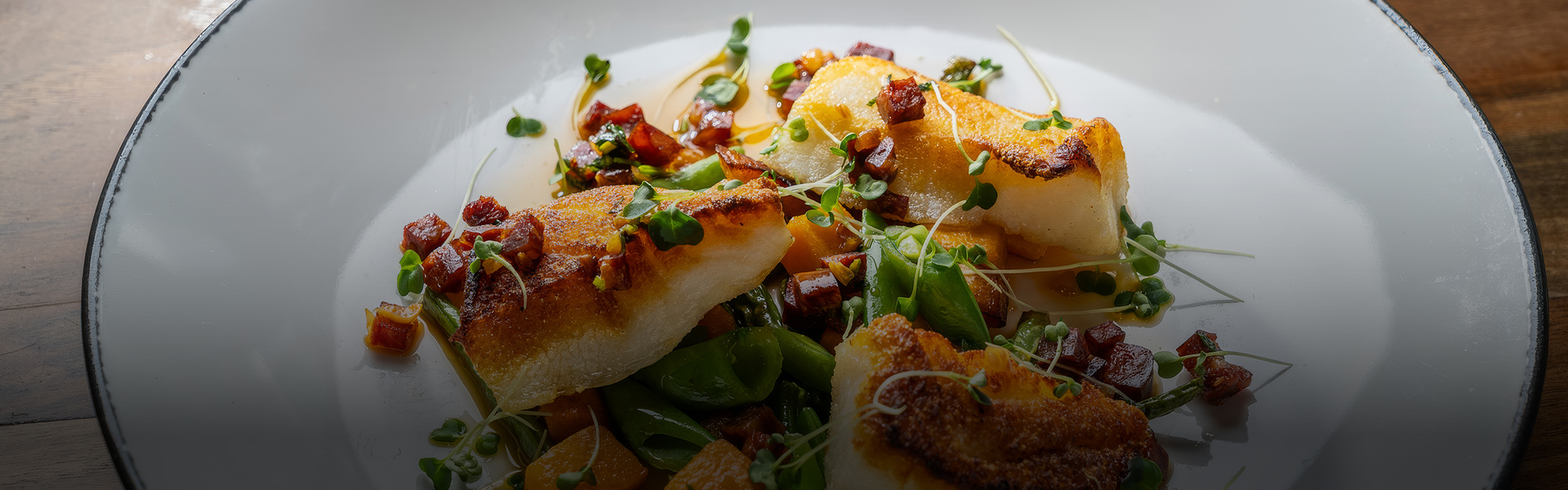 a plate of food with sprouts