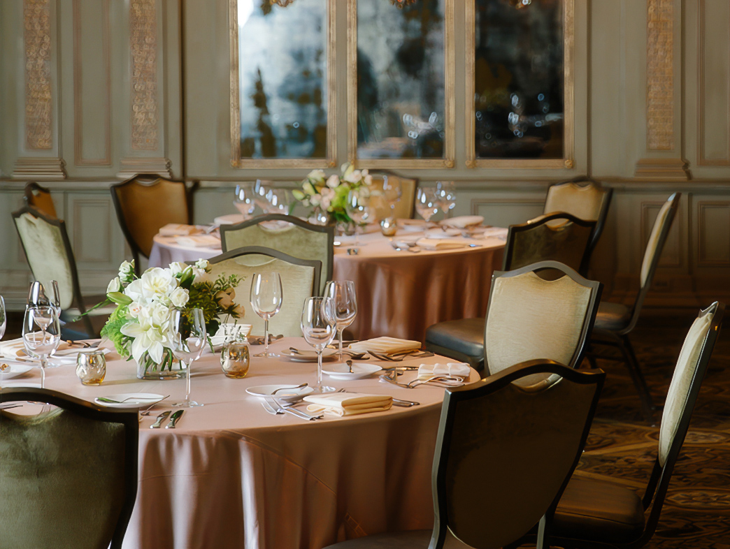 a table set for a dinner party
