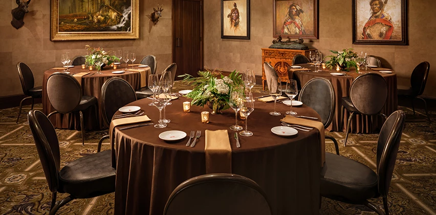 a table set for a dinner party