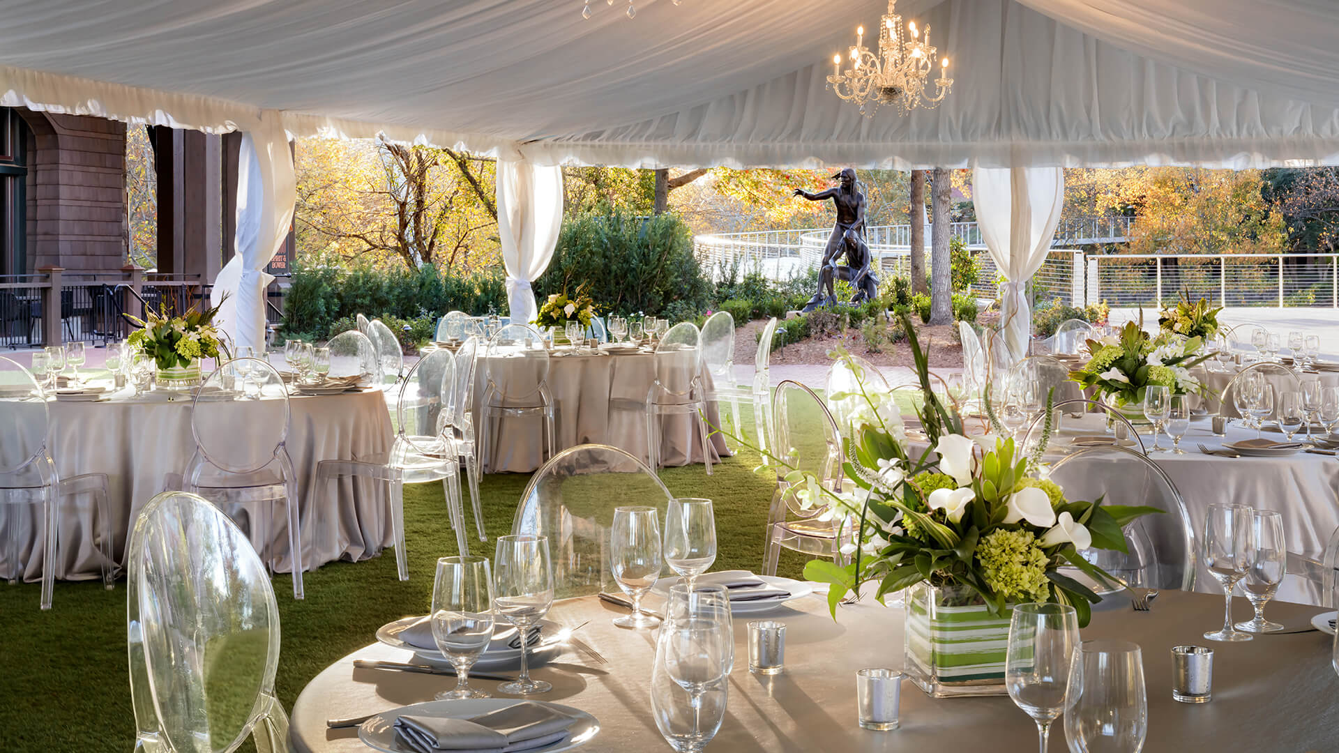 a table set for a party
