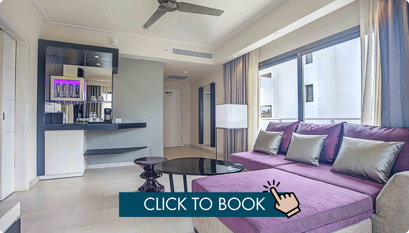 a room with a couch and a fan