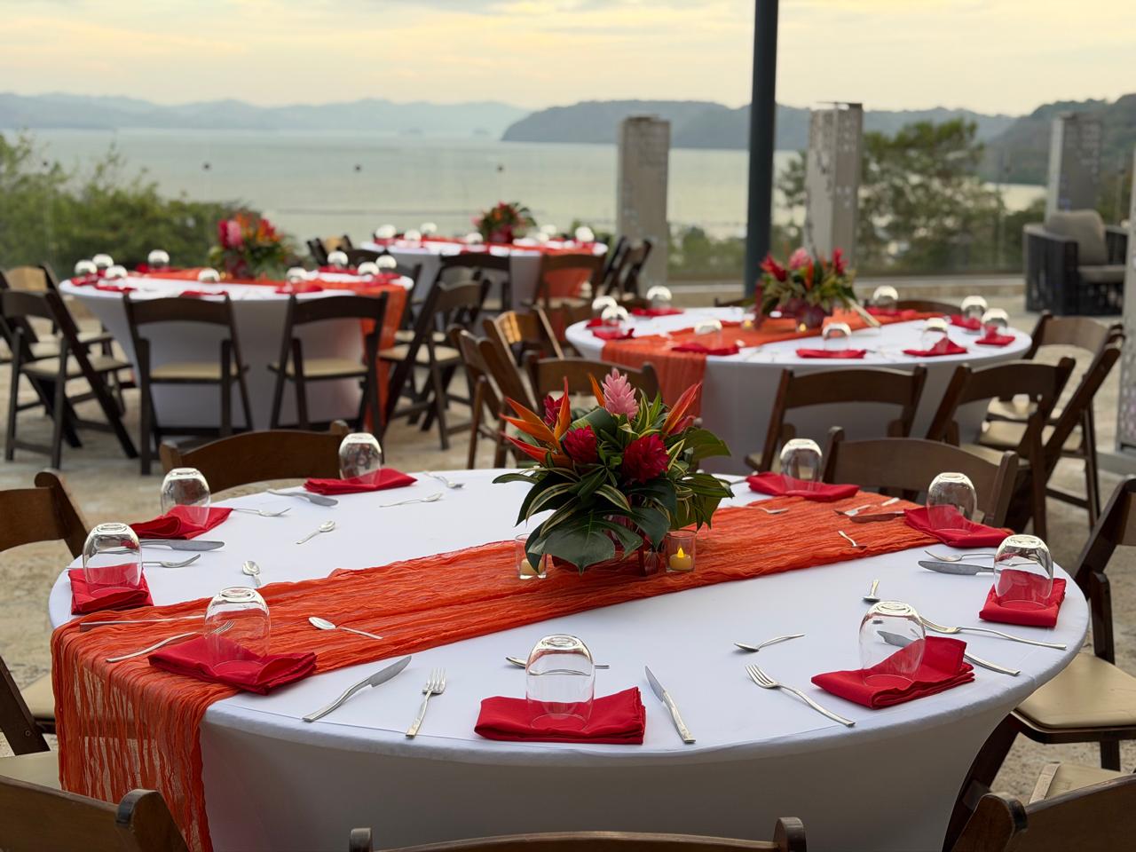 a table set for a dinner party