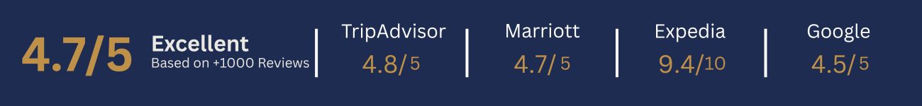 a blue background with white text