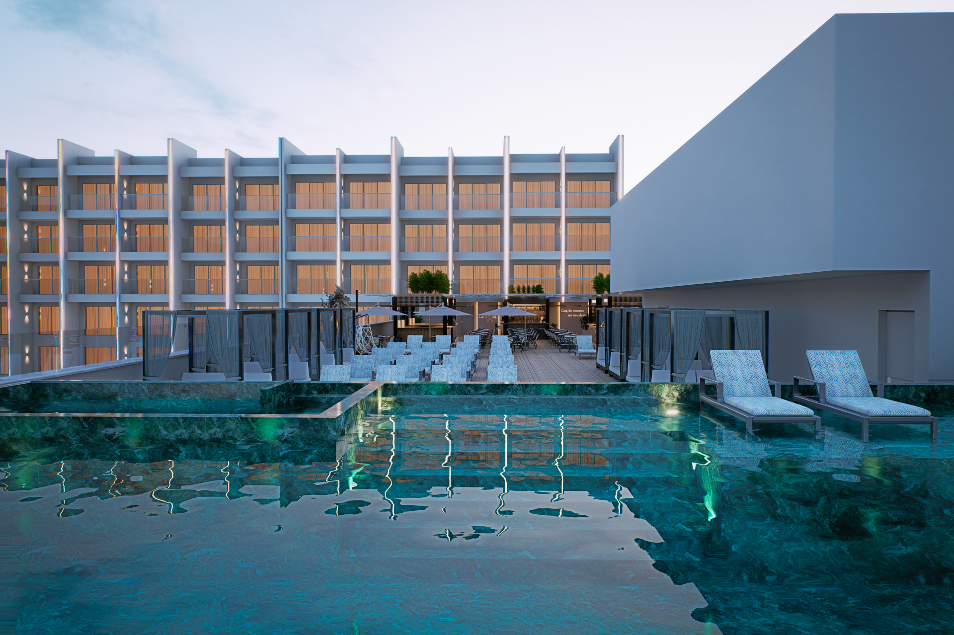 Beachfront view at Royalton Vessence Barbados