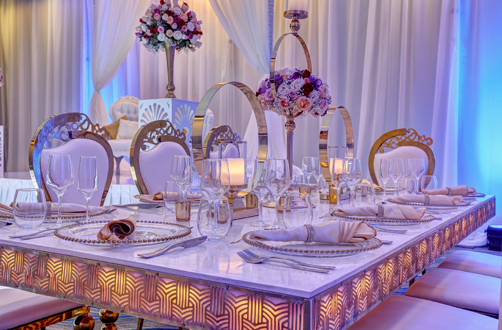 a table set for a dinner party