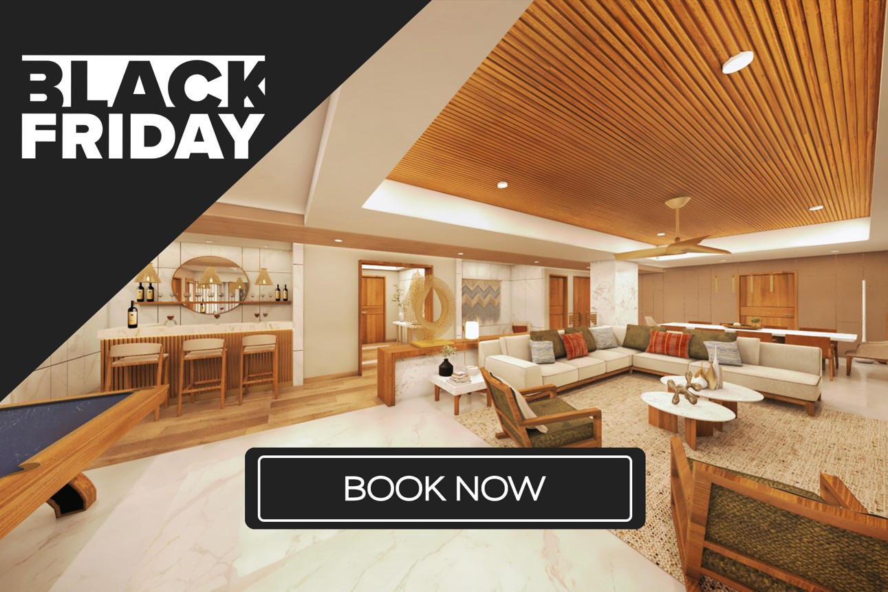 a room with a couch and chairs