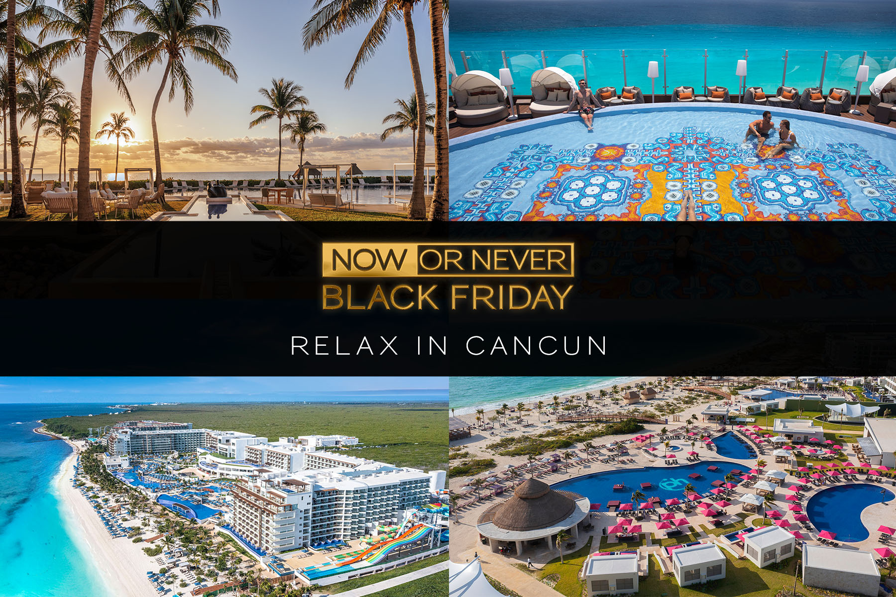 a collage of a resort