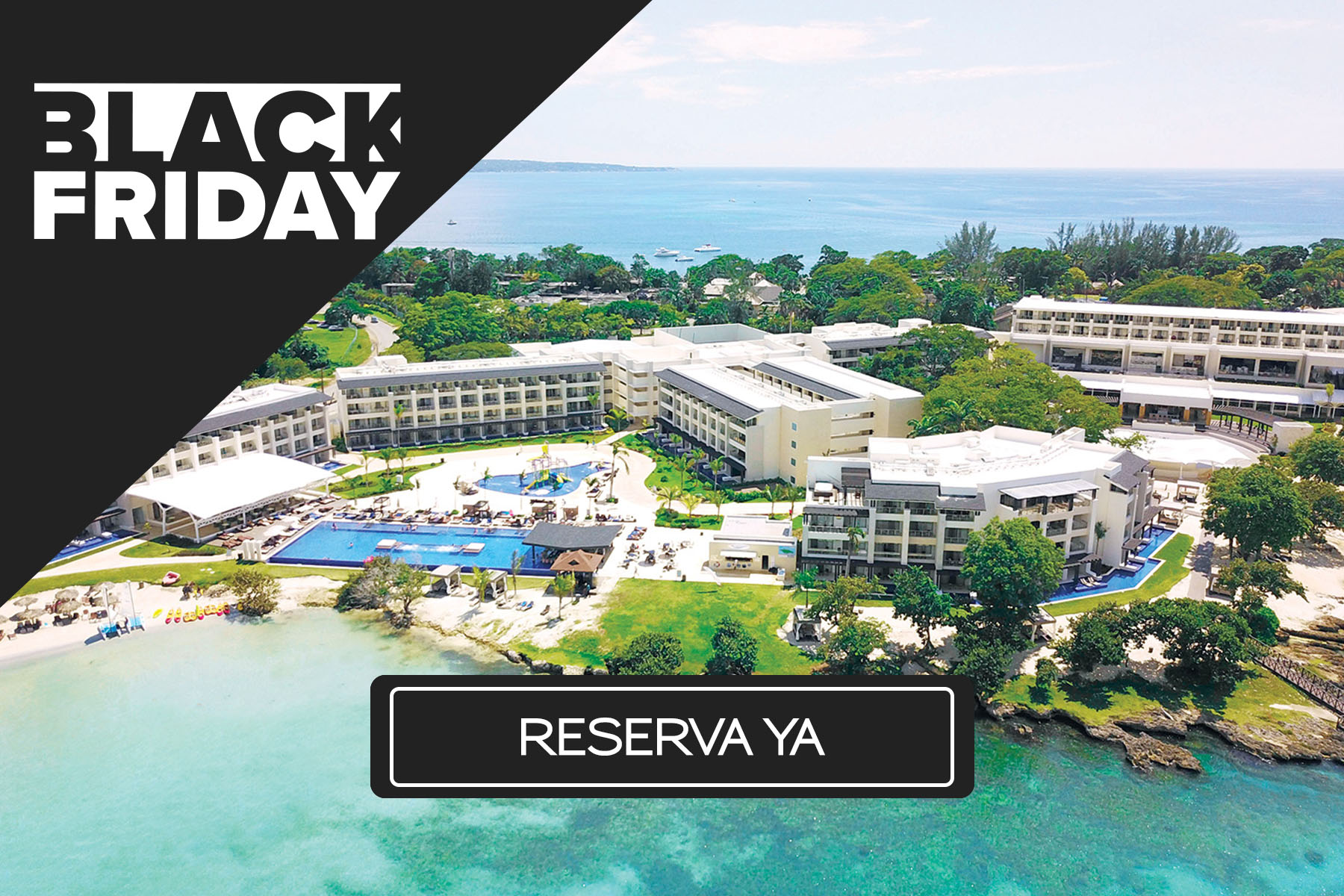 a group of buildings with a pool and trees around it