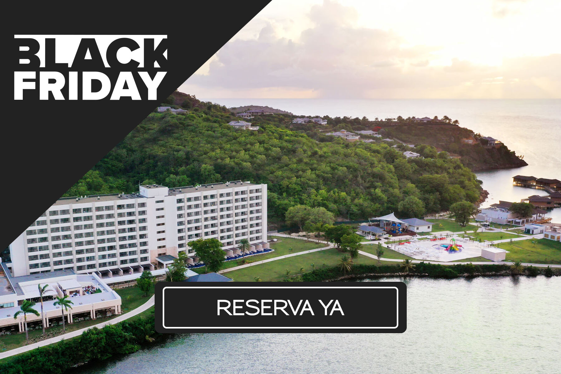 a large building near a body of water