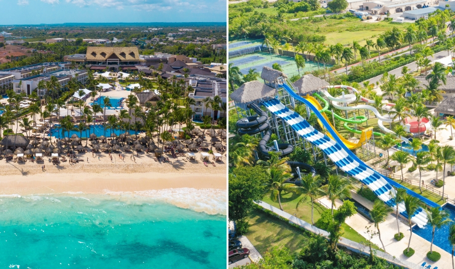 a water park and a beach