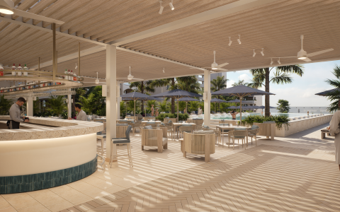 a restaurant with tables and chairs