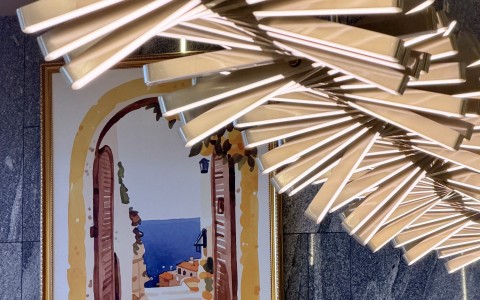 a light fixture from a ceiling