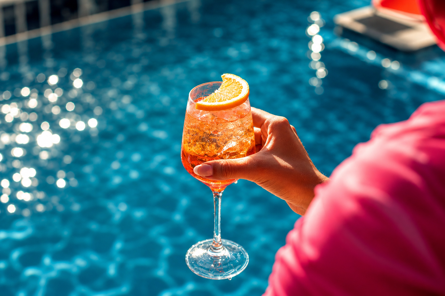 Cocktail by the pool