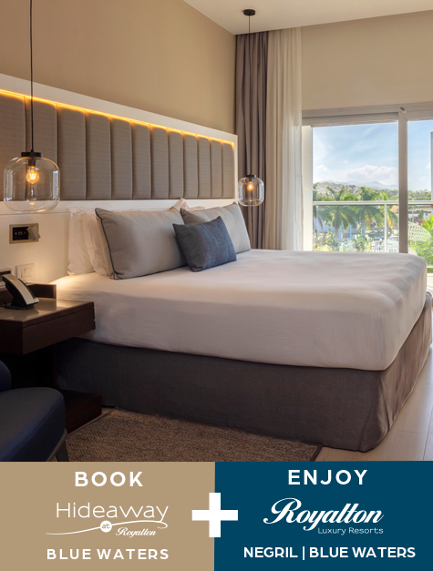 a bed in a hotel room